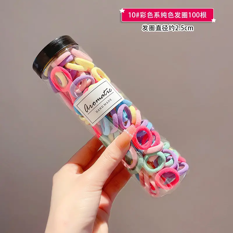 50 Pack Gradient Color Hair Ties for Girls - Image 8