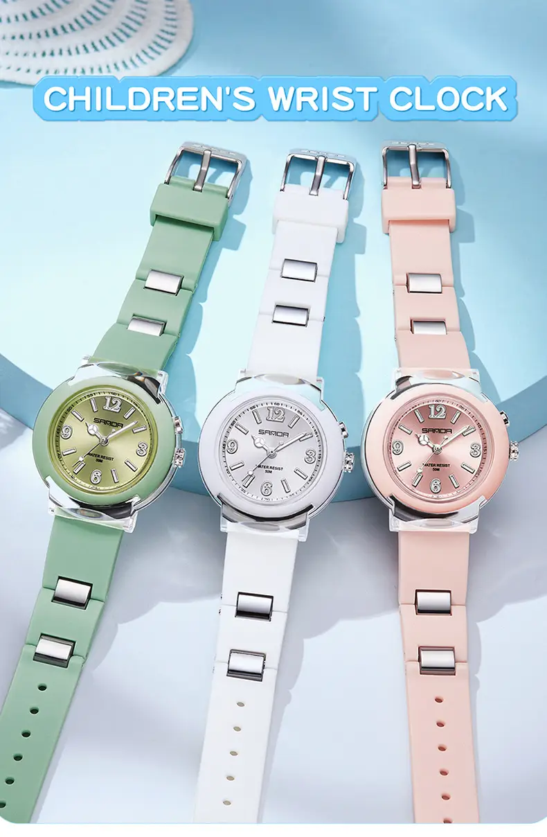 Sanda Rose Gold Quartz Watch with LED Light — feature 4