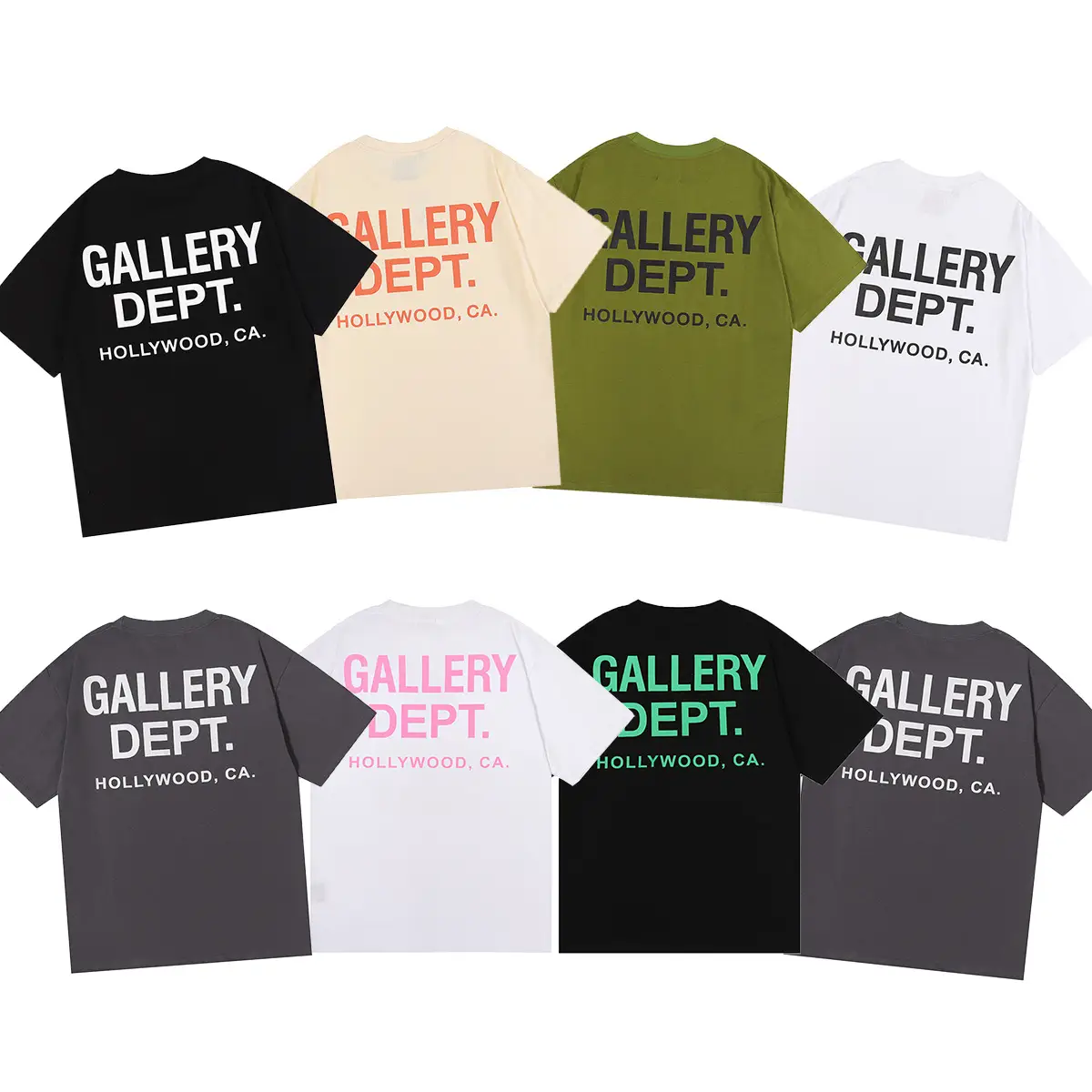 Gallery Dept T-Shirt Black Short Sleeve Men Women