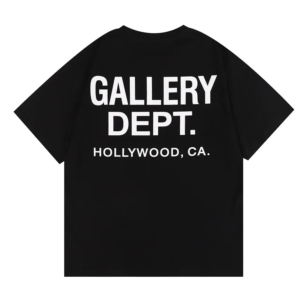 Gallery Dept T-Shirt Black Short Sleeve Men Women