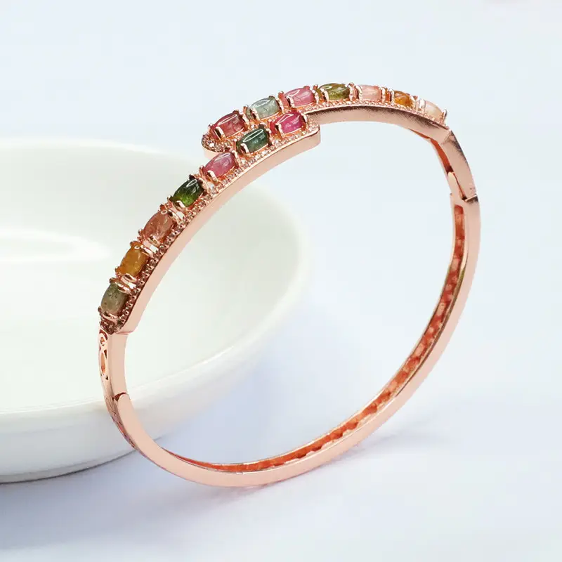 Rose Gold Natural Tourmaline Candy Bracelet — feature 10