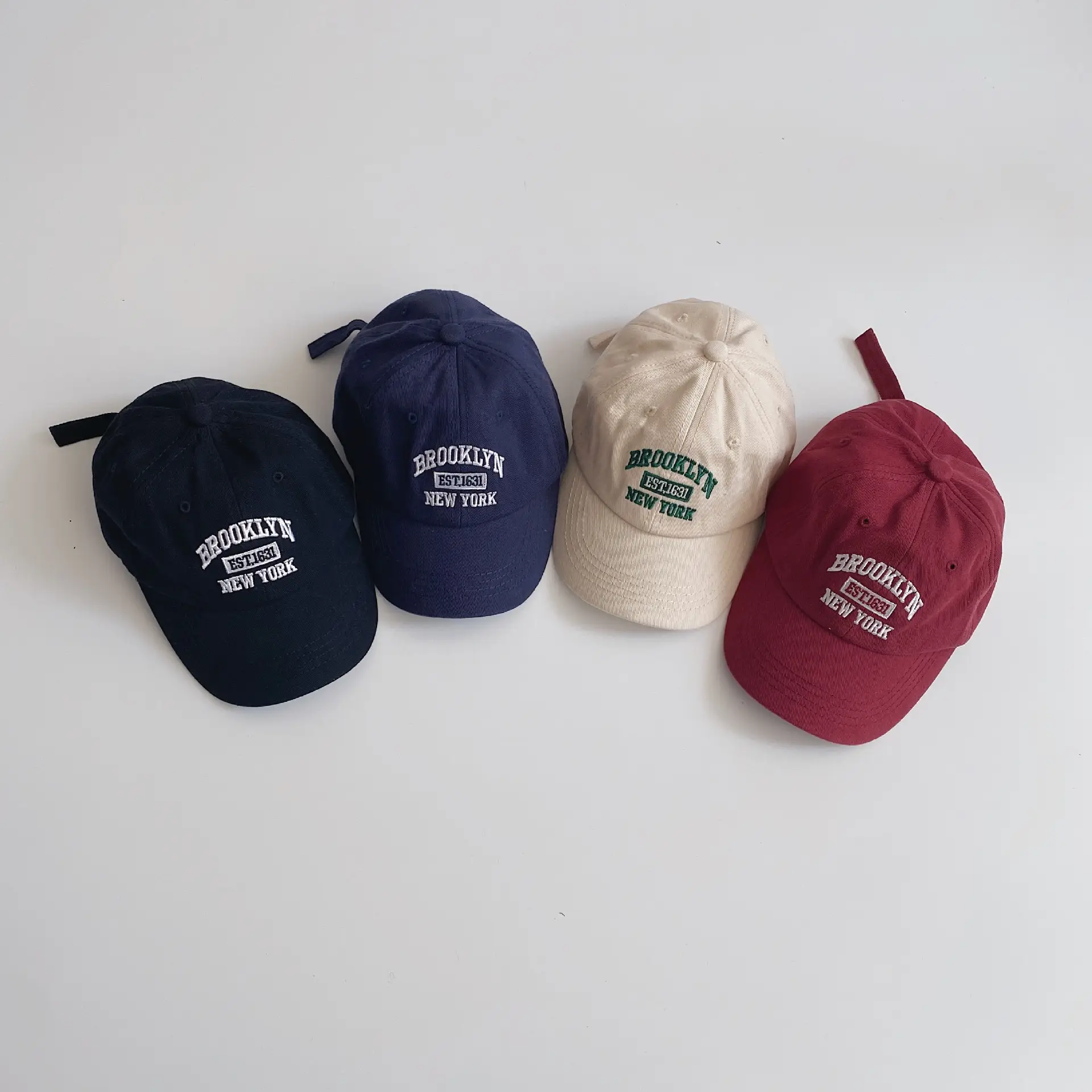 Blue Embroidered Baseball Cap for Girls Winter 2023 — feature 1
