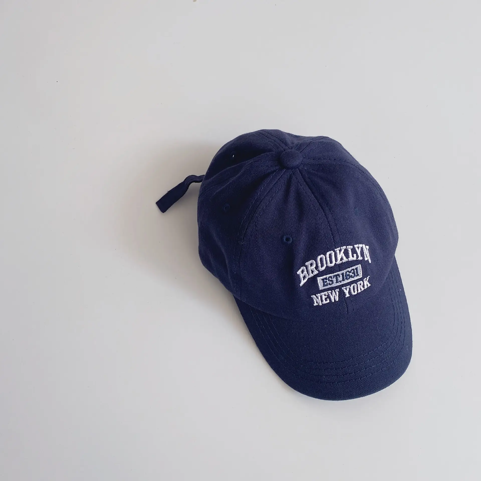 Blue Embroidered Baseball Cap for Girls Winter 2023 — feature 2