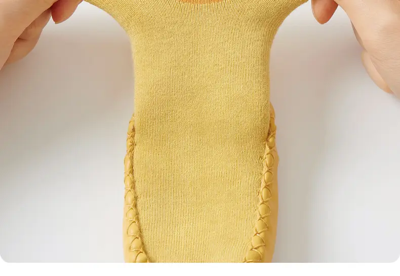 Pink Baby Foot Covers with Non-Slip Soles — feature 7