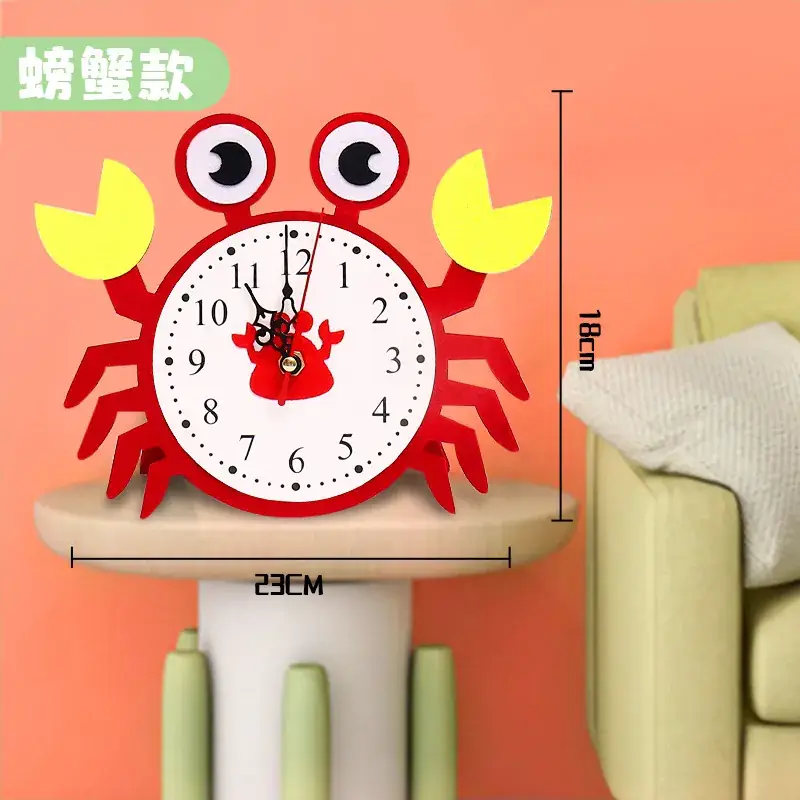 DIY Cat Cartoon Wall Clock for Home Decor