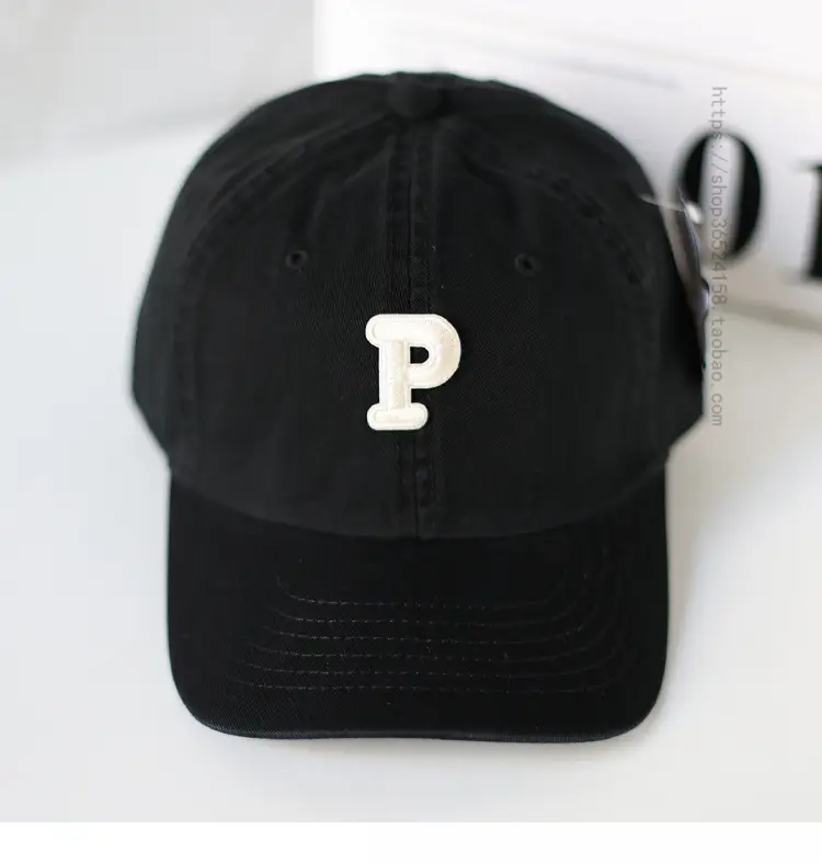 Men's Yellow P-Logo Cap with Embossed Design — feature 1