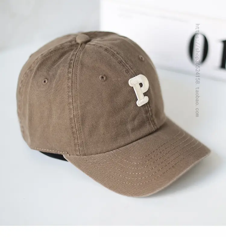 Men's Yellow P-Logo Cap with Embossed Design — feature 14