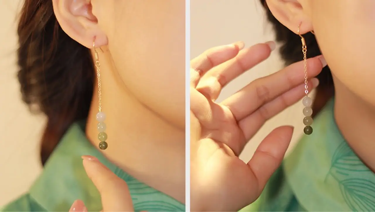Jade Earrings for Women Retro Chinese Style Ear Hooks — feature 6