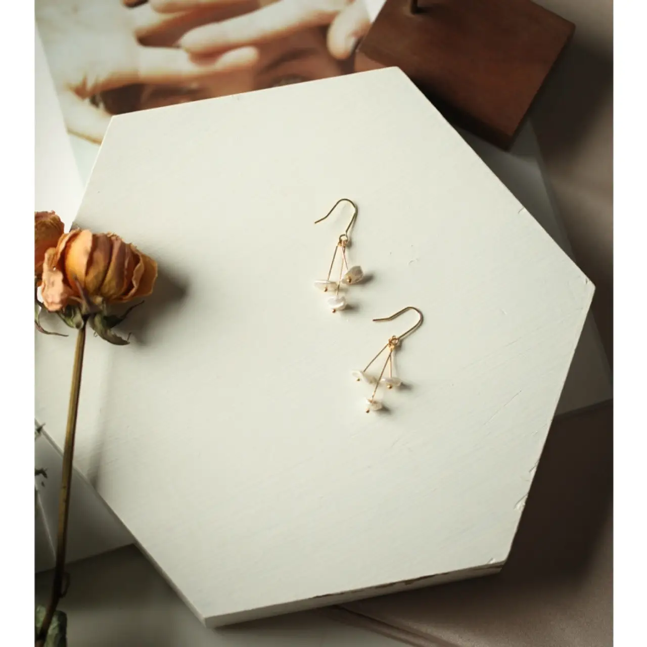 Dreamy Pearl Earrings for Women Gold Plated