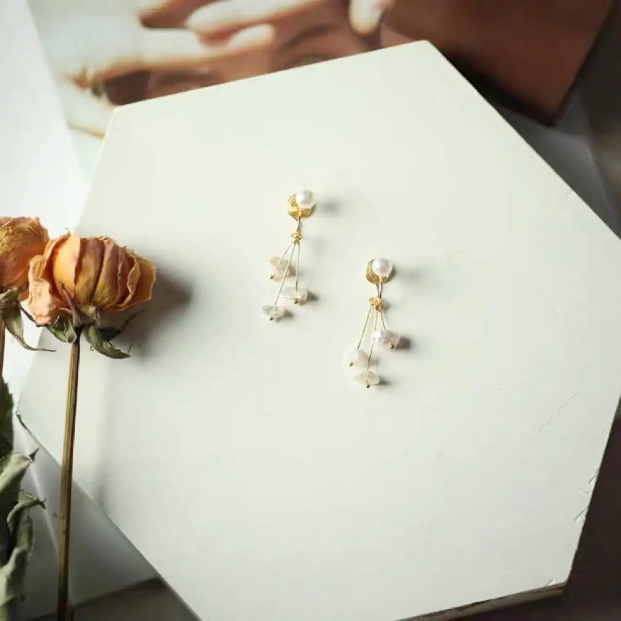 Dreamy Pearl Earrings for Women Gold Plated — feature 10