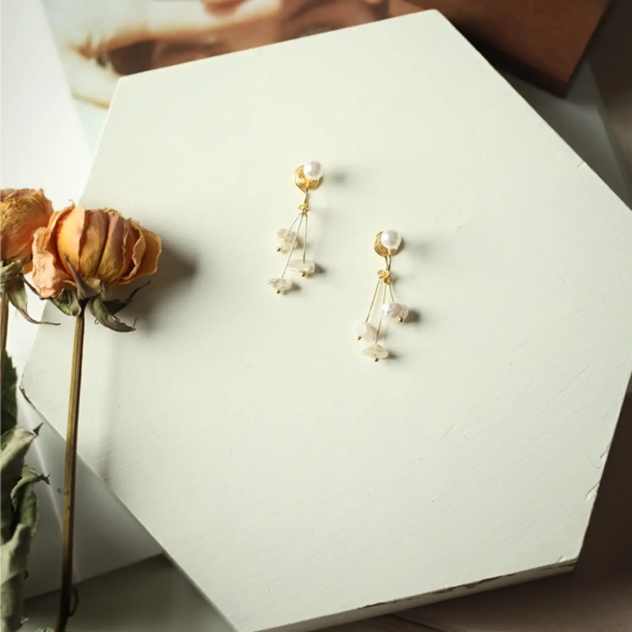 Dreamy Pearl Earrings for Women Gold Plated — feature 7