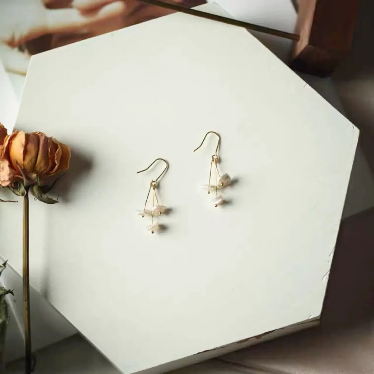 Dreamy Pearl Earrings for Women Gold Plated — feature 9