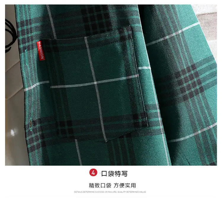 Men Plaid Fleece Shirt Thick Warm Casual Wear — feature 12