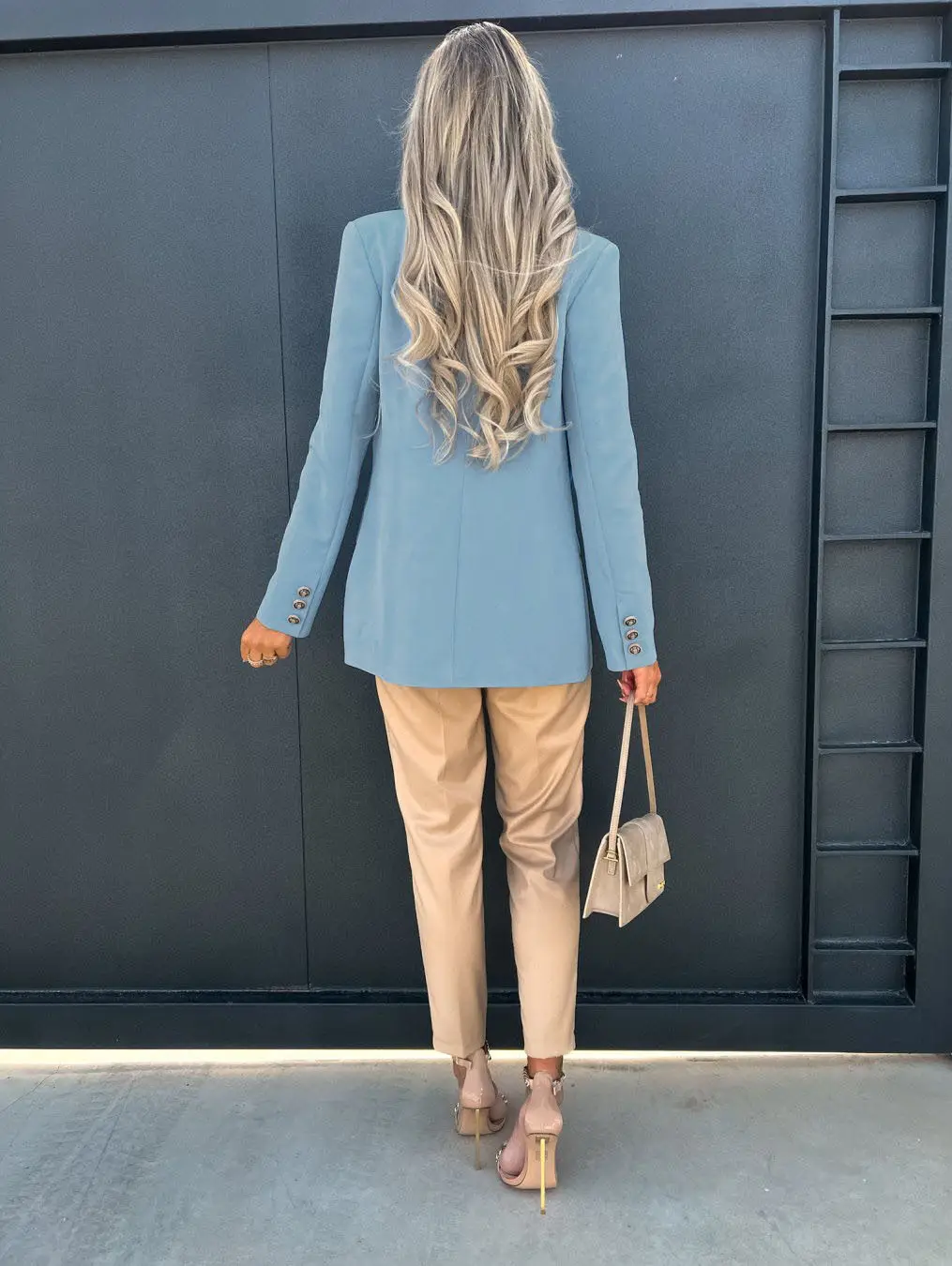 2024 Pink Lapel Double Breasted Suit Jacket for Women — feature 11