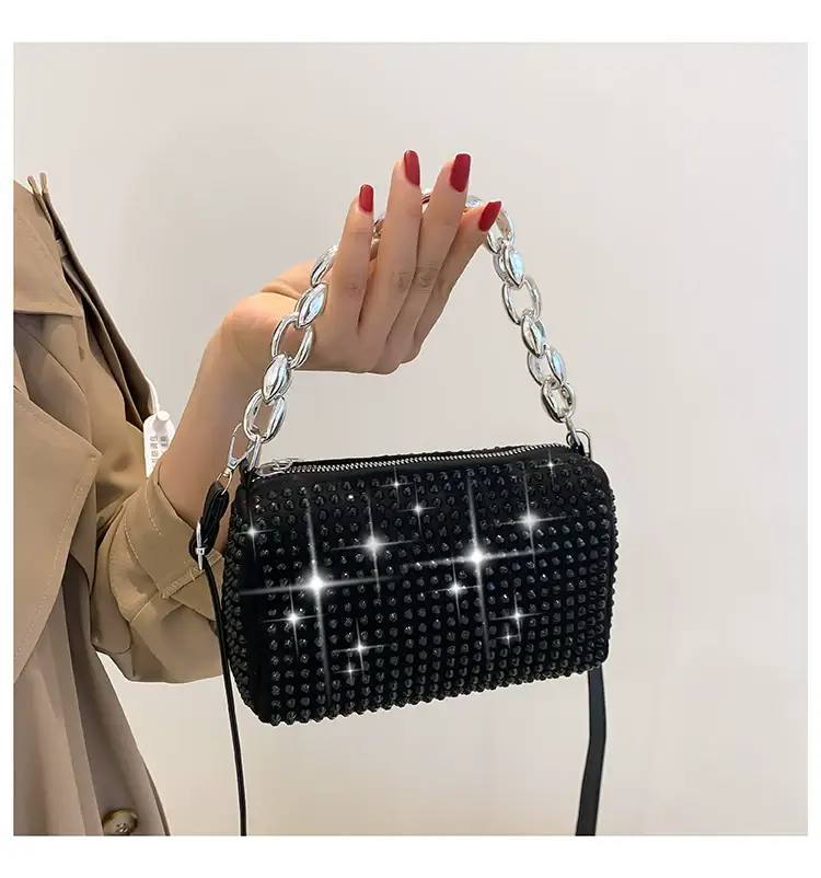 Korean Style Chain Rhinestone Crossbody Bag — feature 11