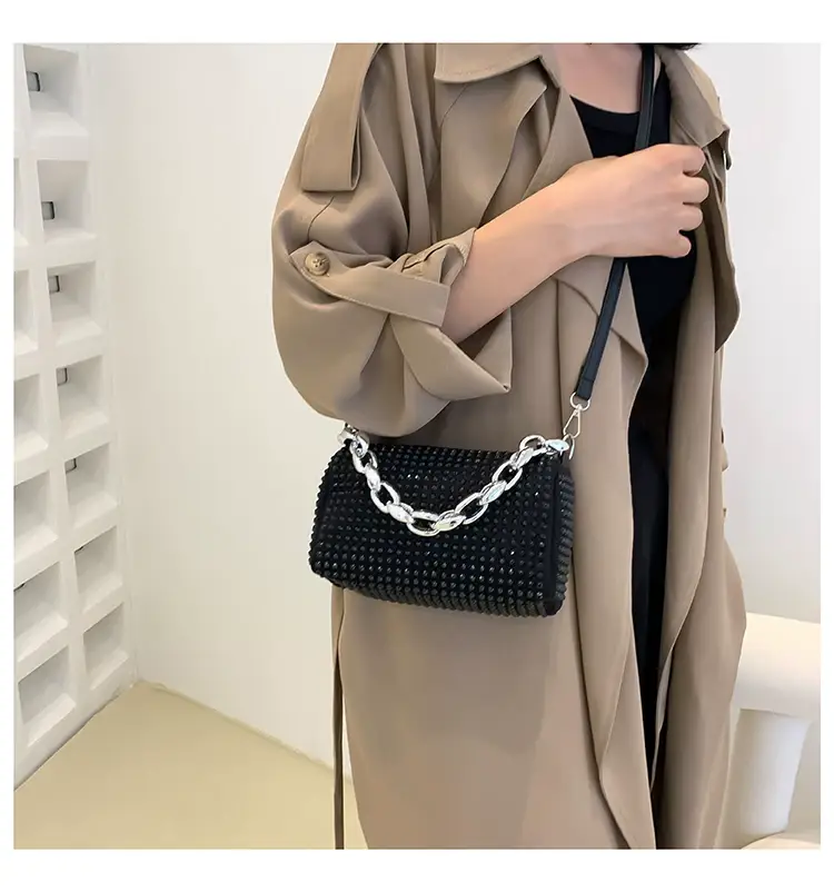 Korean Style Chain Rhinestone Crossbody Bag — feature 12