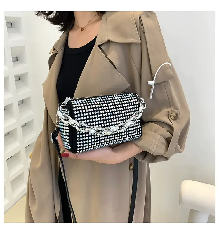 Korean Style Chain Rhinestone Crossbody Bag — feature 19