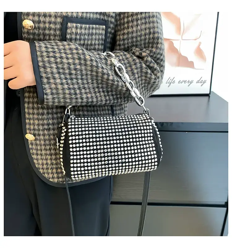 Korean Style Chain Rhinestone Crossbody Bag — feature 21