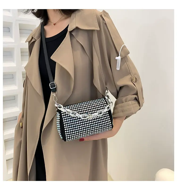 Korean Style Chain Rhinestone Crossbody Bag — feature 22