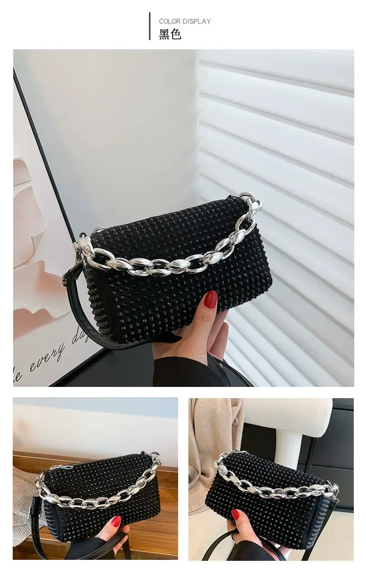 Korean Style Chain Rhinestone Crossbody Bag — feature 27