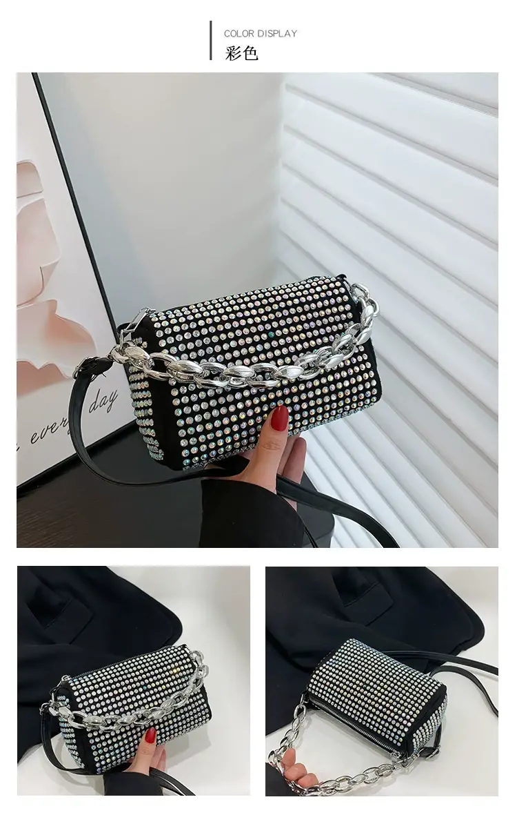 Korean Style Chain Rhinestone Crossbody Bag — feature 28
