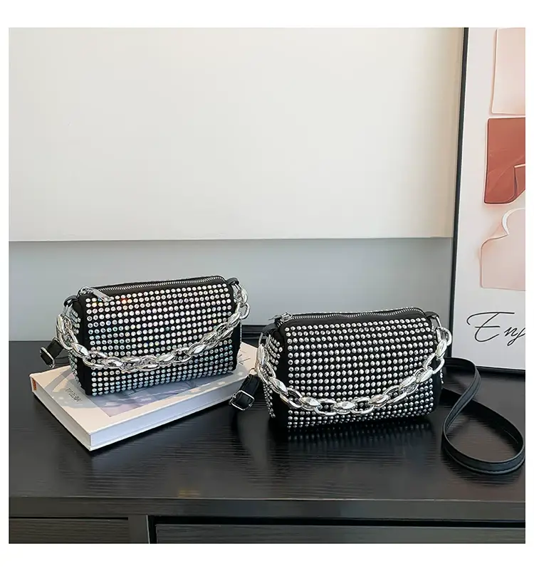 Korean Style Chain Rhinestone Crossbody Bag — feature 31
