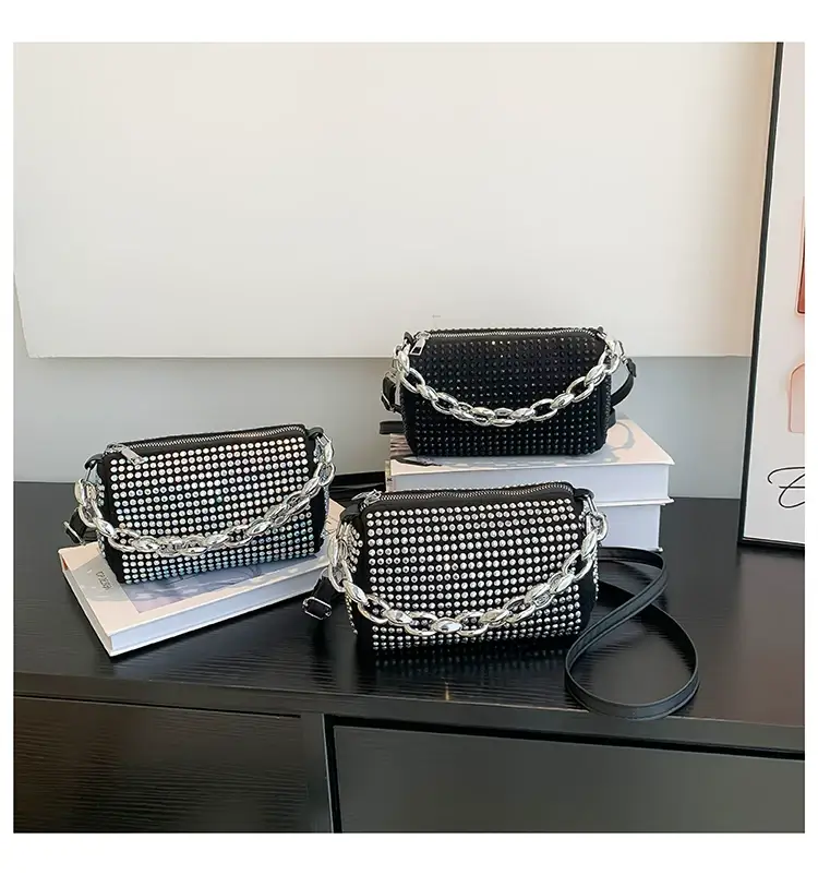 Korean Style Chain Rhinestone Crossbody Bag — feature 32