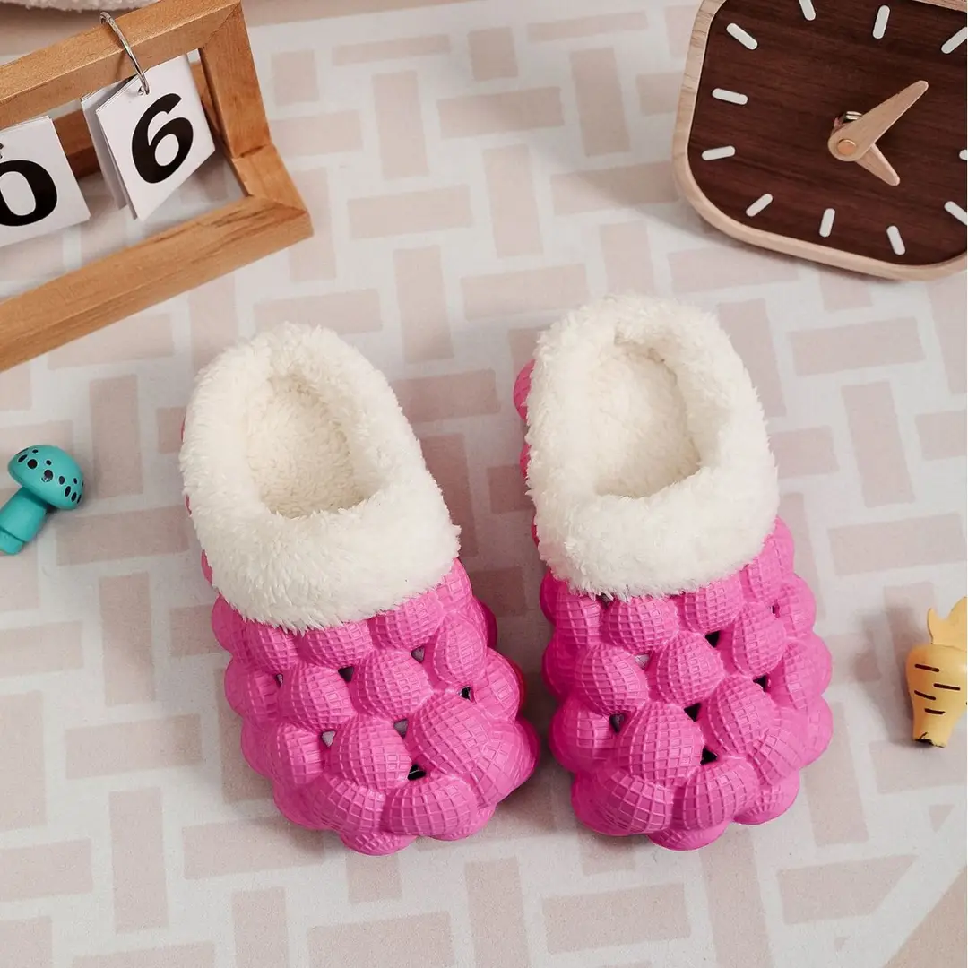 Cotton Slippers Wholesale Winter Non-Slip Couple Style Cotton Slippers Women's Outer Wear Furry Household Indoor Bag Heel Men's and Women's Cotton
