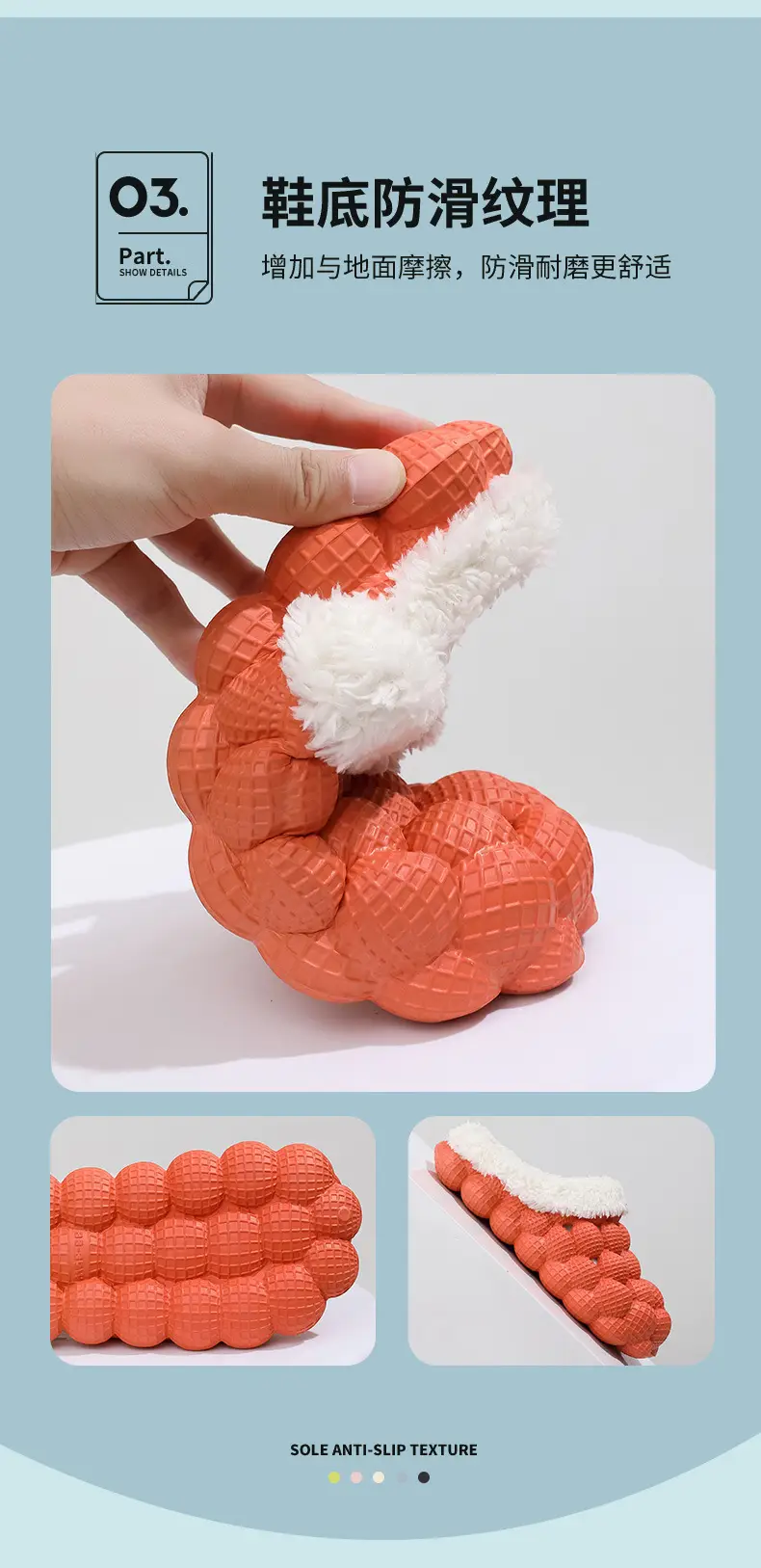 Cotton Slippers Wholesale Winter Non-Slip Couple Style Cotton Slippers Women's Outer Wear Furry Household Indoor Bag Heel Men's and Women's Cotton — feature 8