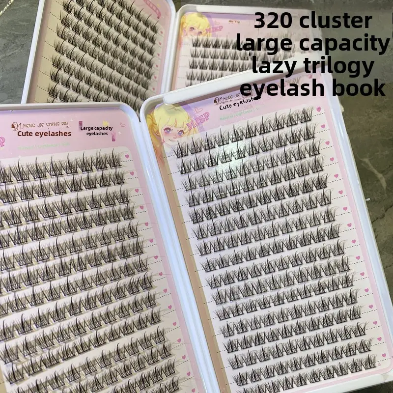 Airy Sunflower Fairy False Eyelashes Transparent Thin Stem M08