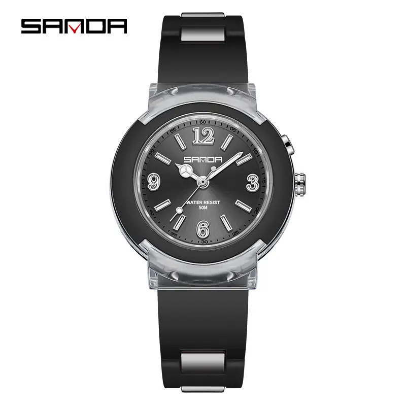 Sanda Green LED Watch with Multi Language Display - Image 5