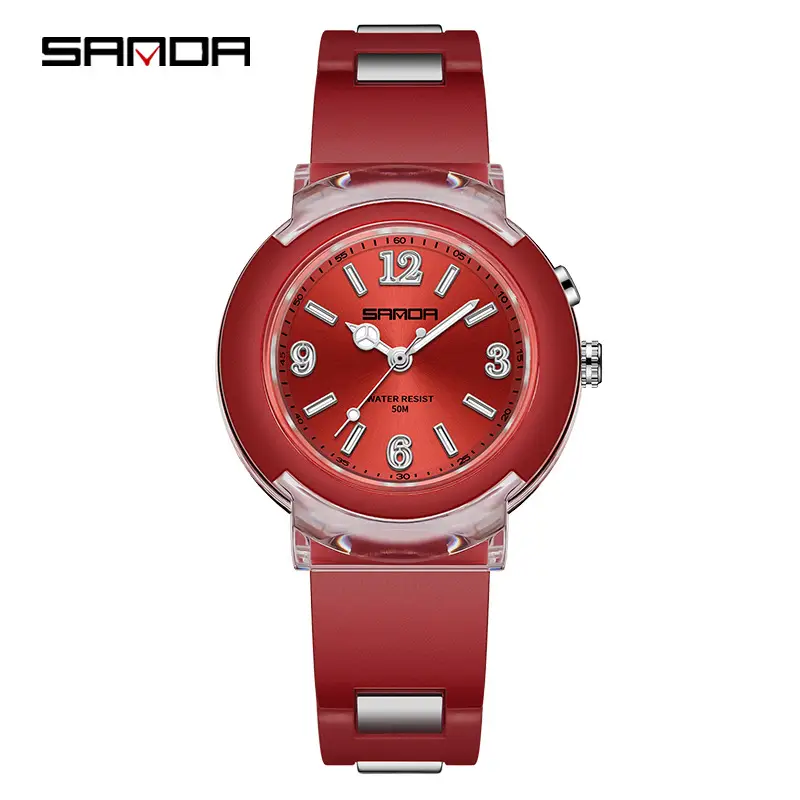 Sanda Green LED Watch with Multi Language Display - Image 9