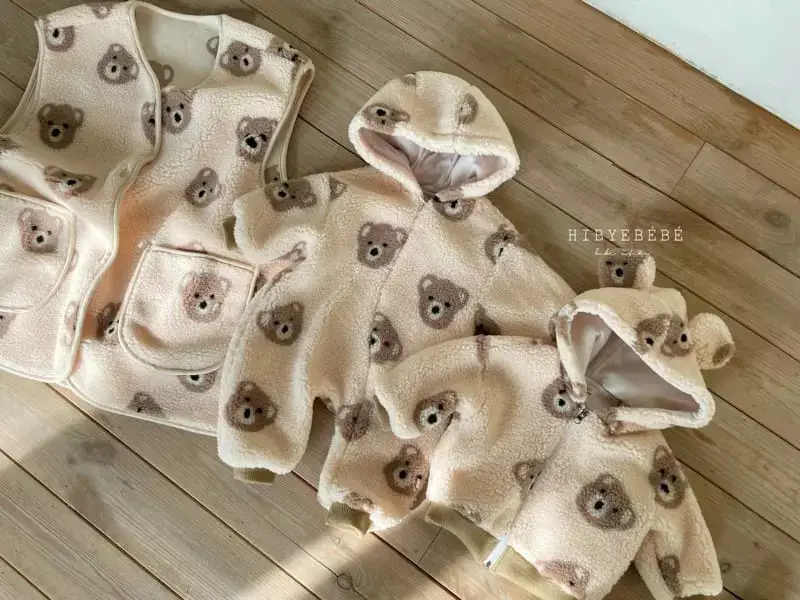 Baby Bear Head Plush Hooded Sweater Set for Boys Winter — feature 4