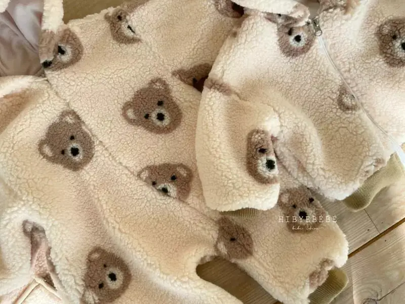 Baby Bear Head Plush Hooded Sweater Set for Boys Winter — feature 5