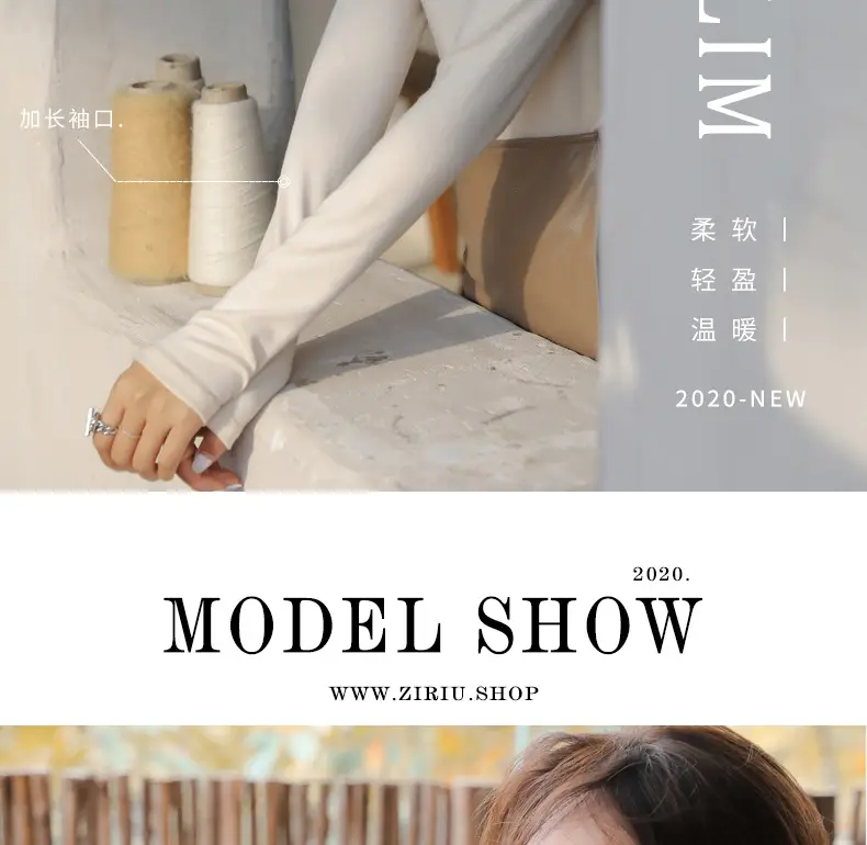 Women Blue Velvet Turtleneck Shirt Autumn Winter — feature 19