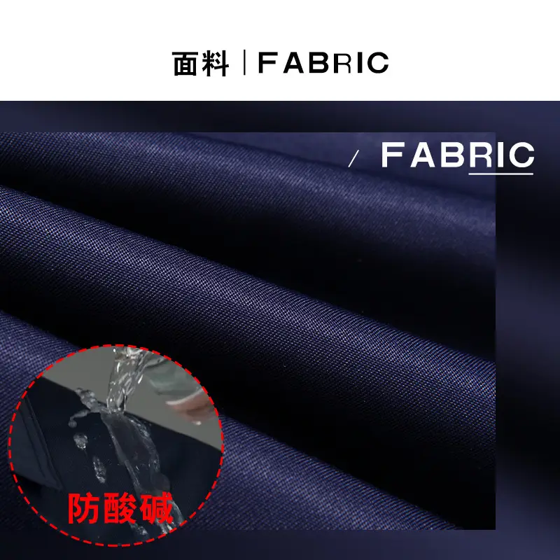 Henglu Sulfuric Acid Work Suit Black Factory Workshop - Image 4