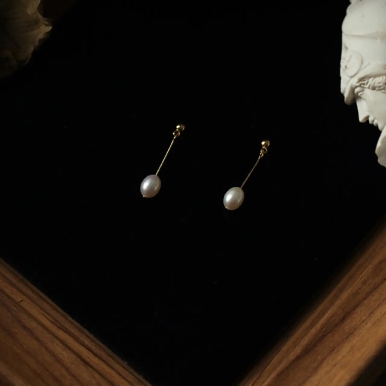 Natural Pearl Earrings for Women 925 Silver - Image 2