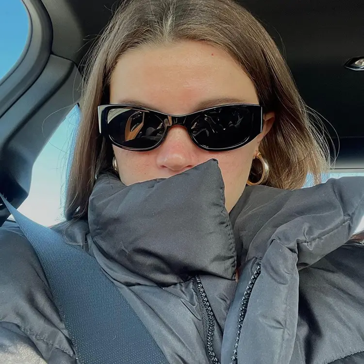 Red Sunglasses with Brown Tint for Summer Wear