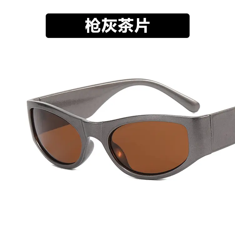 Red Sunglasses with Brown Tint for Summer Wear
