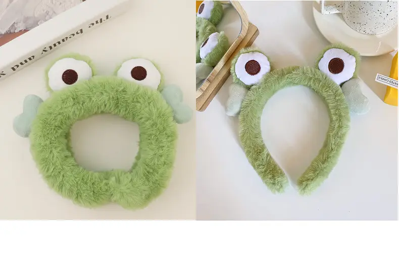 Sweet Strawberry Bear Ear Hairband Green — feature 10