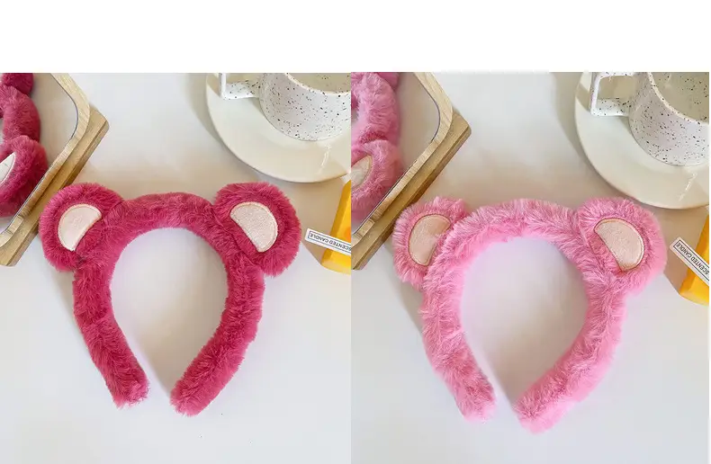 Sweet Strawberry Bear Ear Hairband Green — feature 9