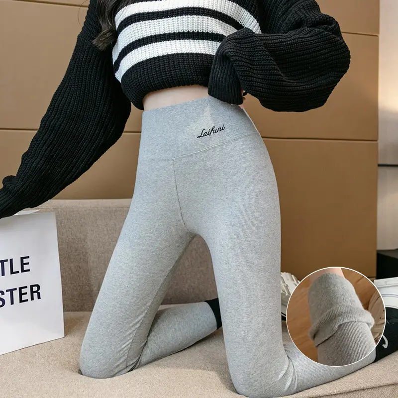Women Fleece-Lined Slimming Leggings Large Winter Warm - Image 6