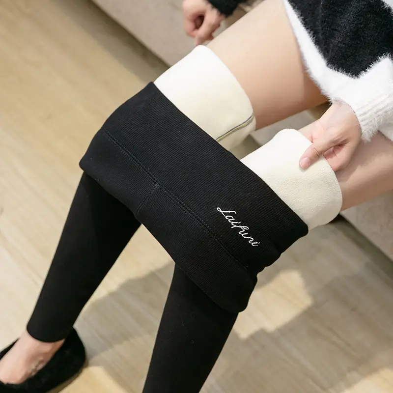 Women Fleece-Lined Slimming Leggings Large Winter Warm - Image 7
