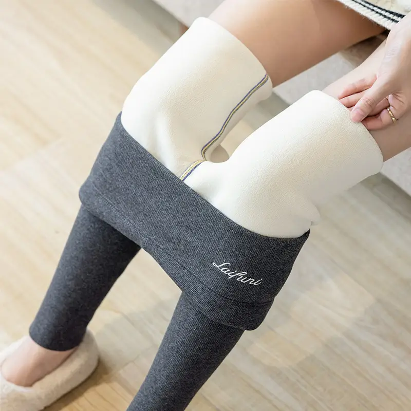 Women Fleece-Lined Slimming Leggings Large Winter Warm - Image 8