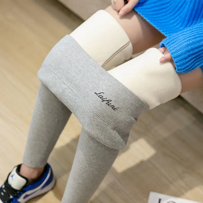 Women Fleece-Lined Slimming Leggings Large Winter Warm - Image 9