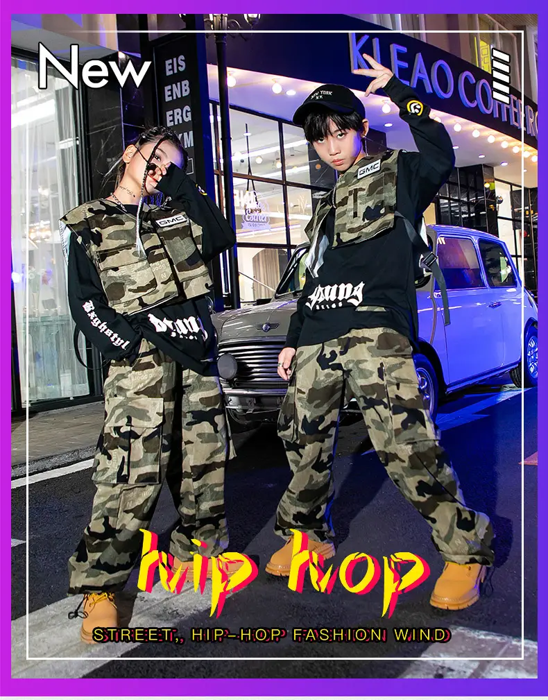 Children's Camo Hip Hop Vest with GMC Logo — feature 1