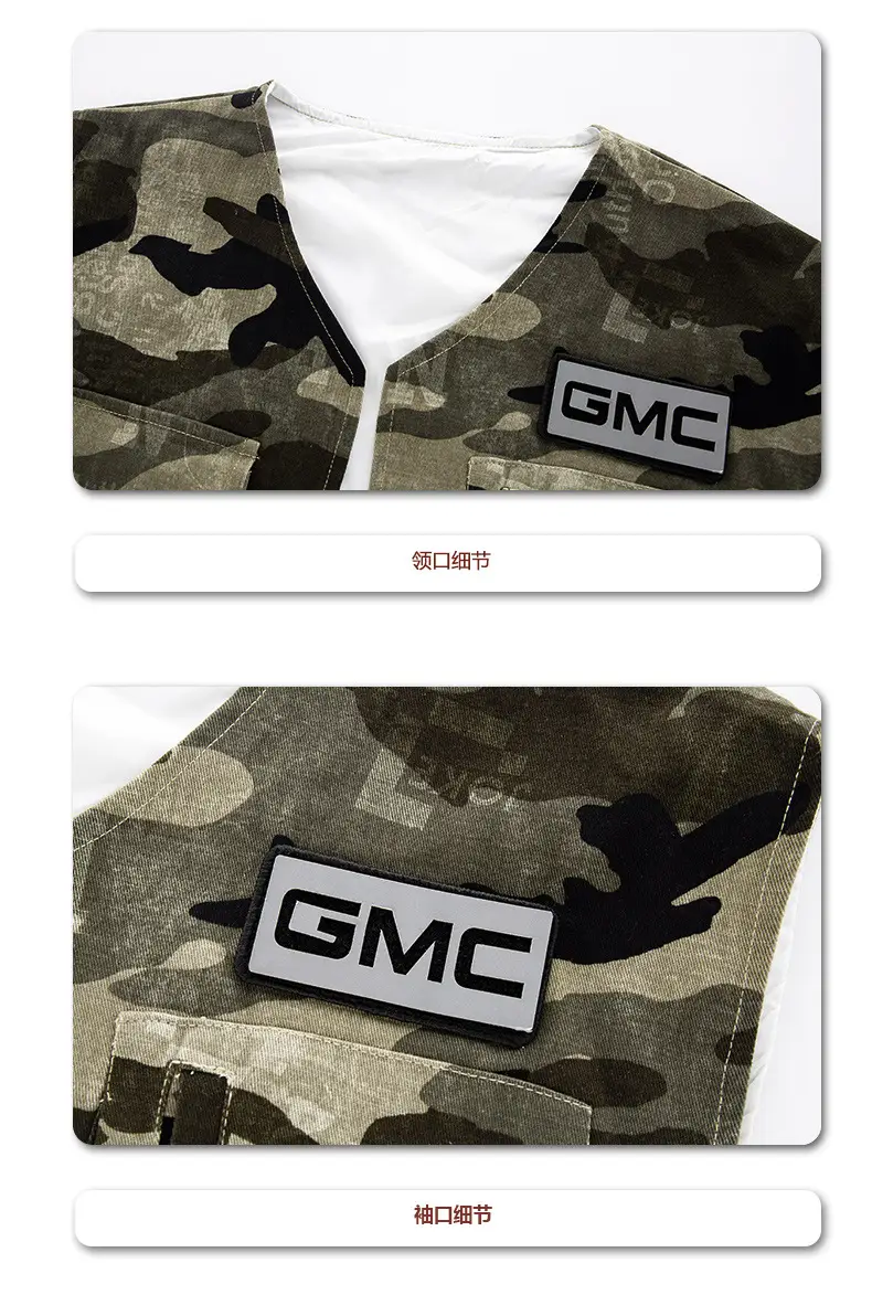 Children's Camo Hip Hop Vest with GMC Logo — feature 11