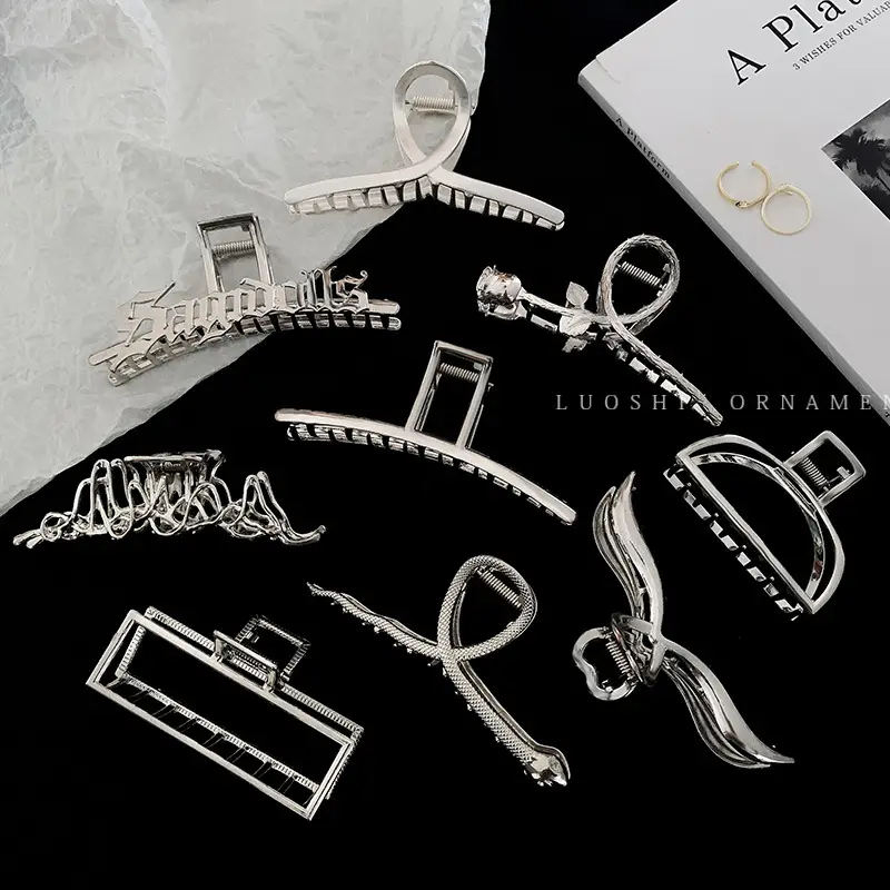 Silver Metal Wave Hairpin Clip for Bangs & Hair Accessories - Image 13