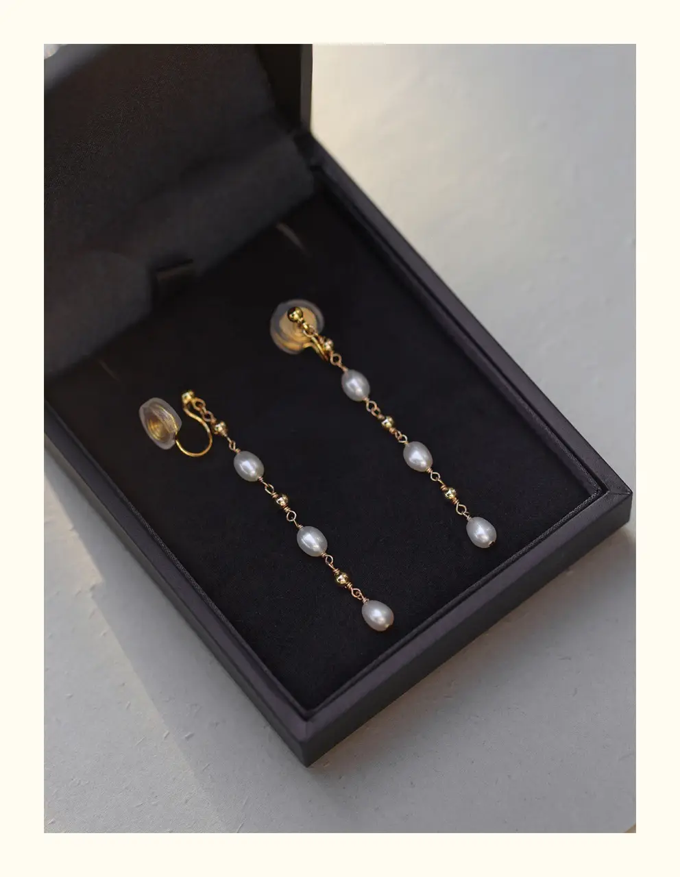 14K Gold Tassel Earrings for Women Elegant Luxury Commuter Ear Clip — feature 8