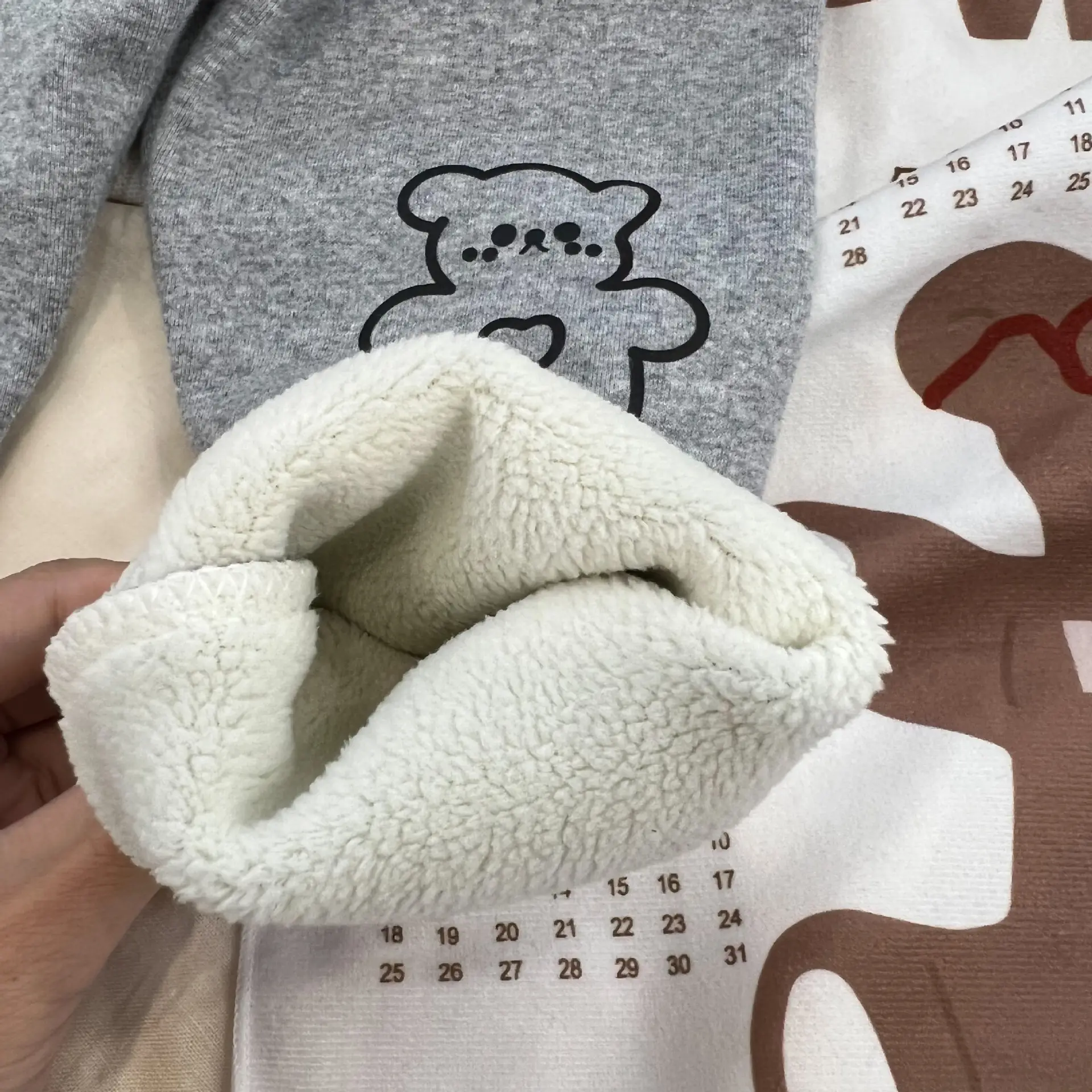 Korean Children's Wool Pull-up Leggings Warm Winter Pants - Image 9
